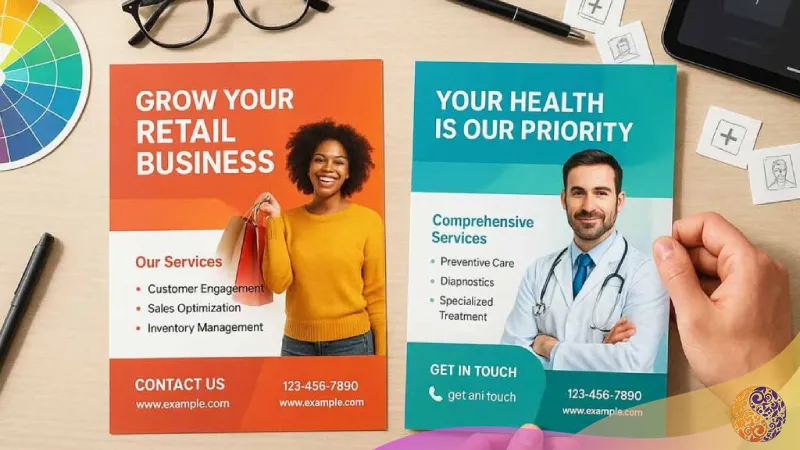 استفاده از تصاویر، آیکون ها و عناصر بصری با کیفیت