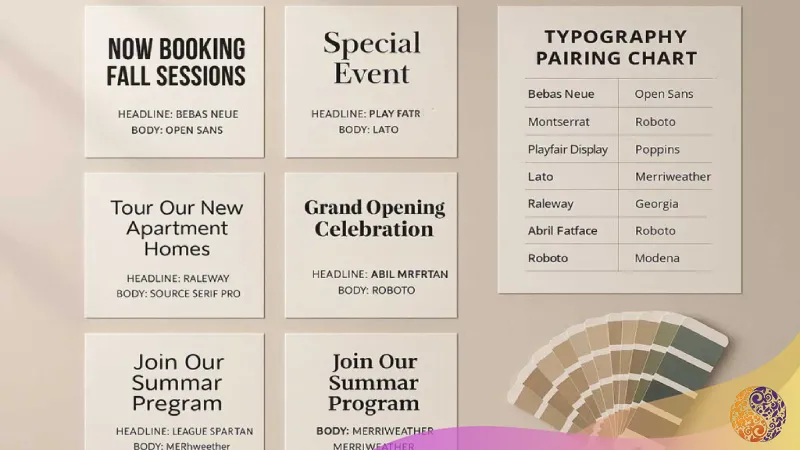 استفاده از فونت و تایپوگرافی مناسب