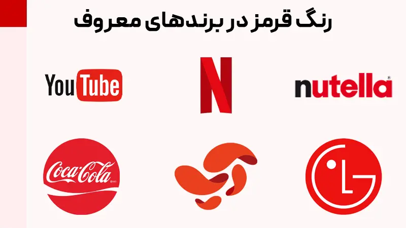 رنگ قرمز سازمانی در طراحی لوگو