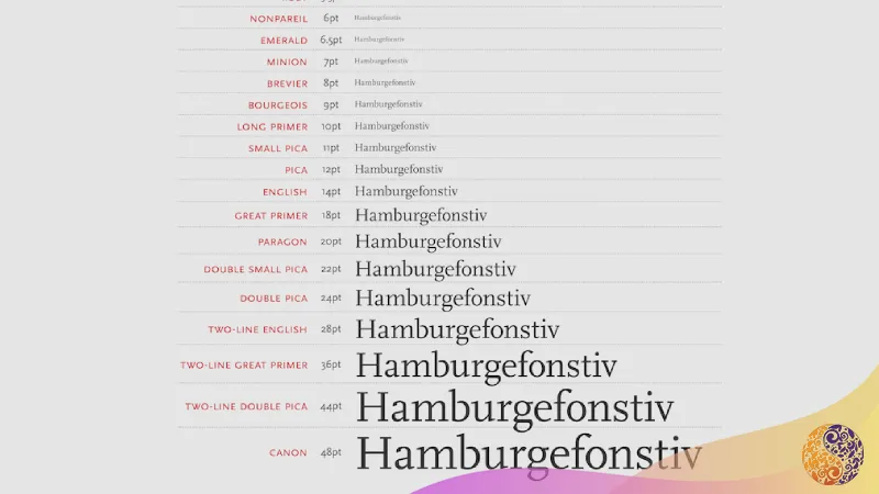 فونت کارت ویزیت اندازه استانداردی داشته باشد