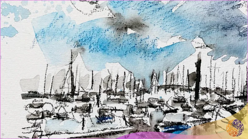 طراحی و نقاشی بر روی کاغذ اشتنباخ