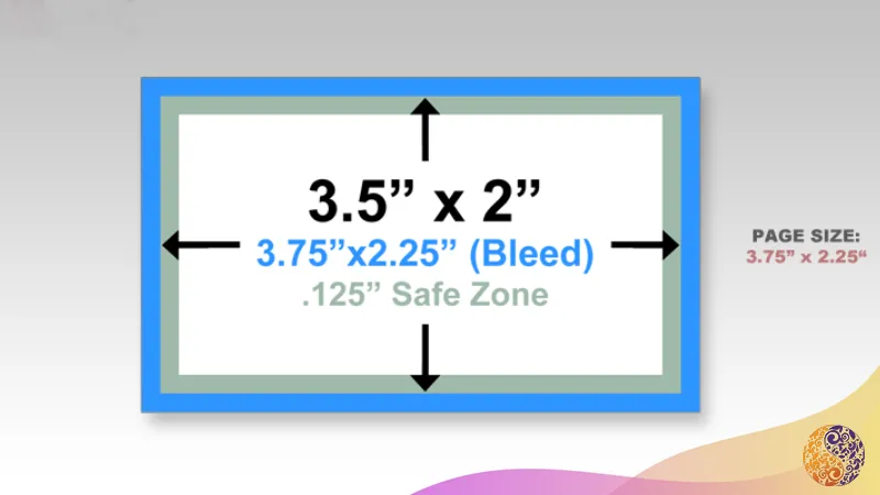 حاشیه امن برش را در نظر بگیرید