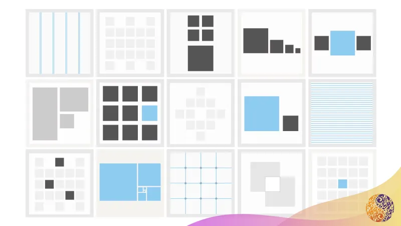 ترکیب بندی، شبکه بندی و تراز