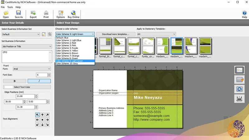 نرم افزار NCH Software CardWorks